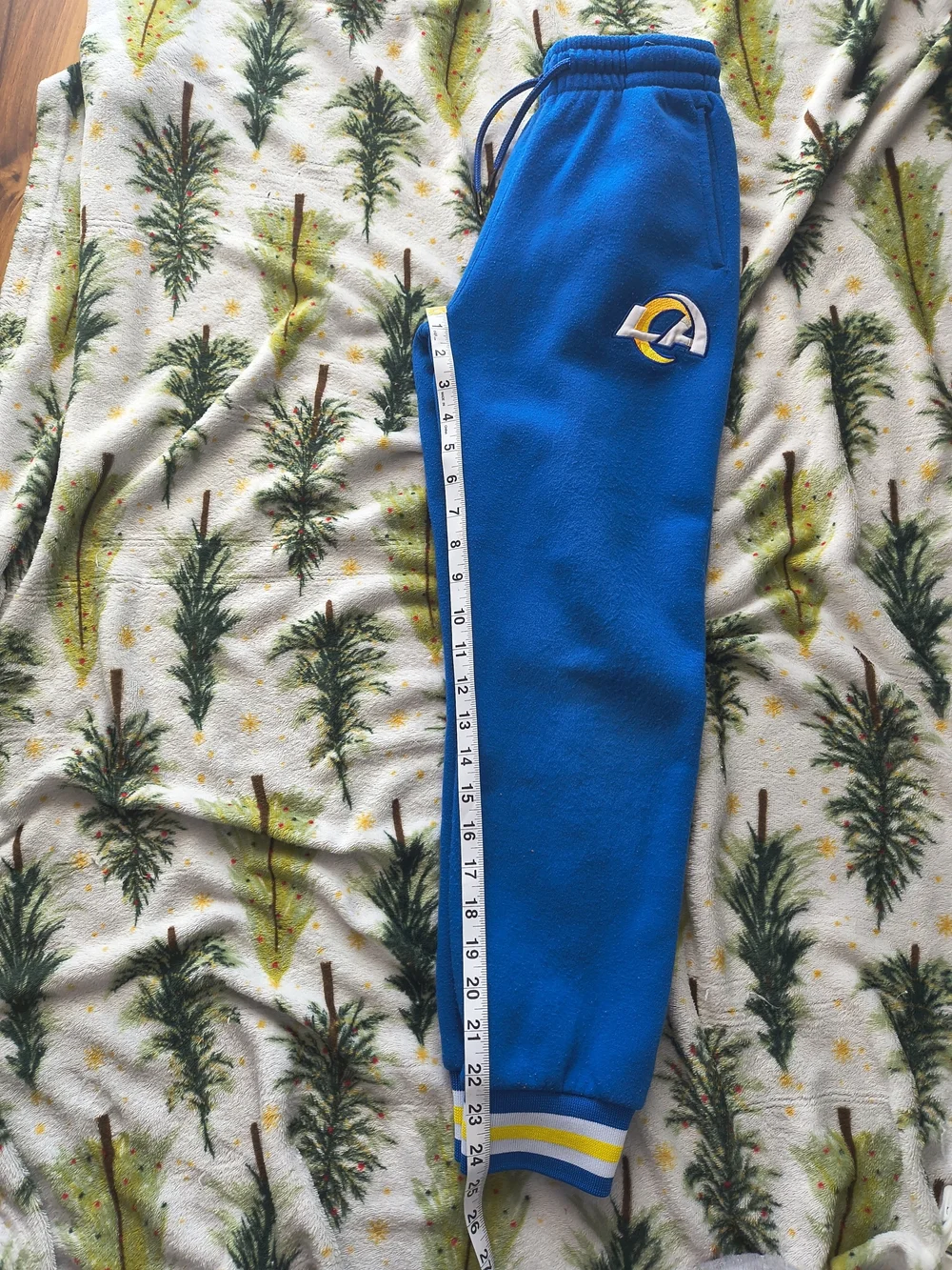 For Kids NFL Bright Blue Fleece Joggers with Yellow & White Accents